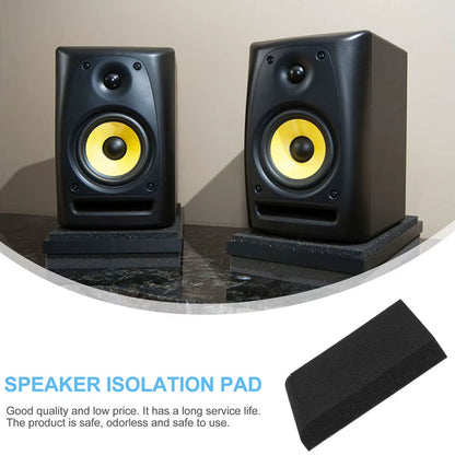 High-Density Speaker Isolation Cushion Sponge Pad Vibration Absorption Soundproof Mat for Studio Equipment Stand Accessory